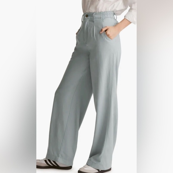 NWT | Womens | Madewell Drapeweave Neale Straight Leg Pants | Size 0 - Picture 3 of 11